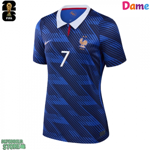 Frankrig Ousmane Dembele #7 Replika Hjemmebanetrøje Dame VM 2026 Kortærmet